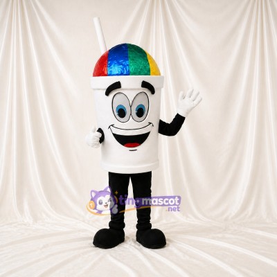 Rainbow Dome Drink Cup Mascot Costume Full Body for Adults Food Events