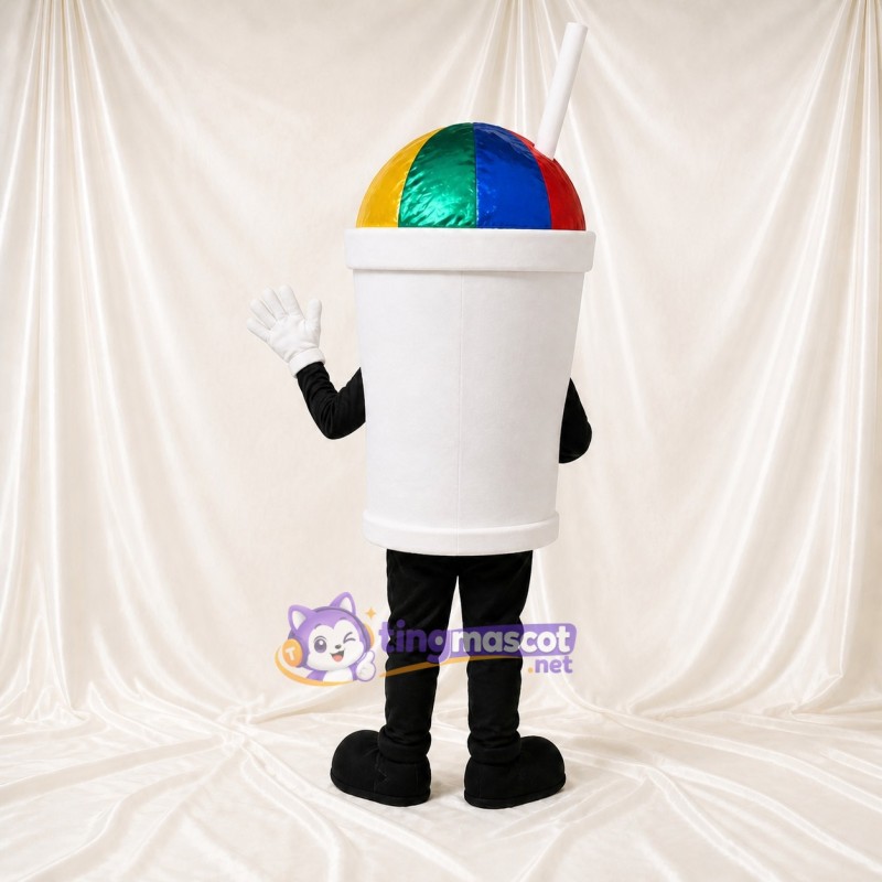 Rainbow Dome Drink Cup Mascot Costume Full Body for Adults Food Events