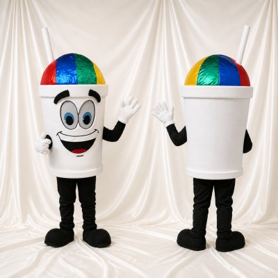 Rainbow Dome Drink Cup Mascot Costume Full Body for Adults Food Events