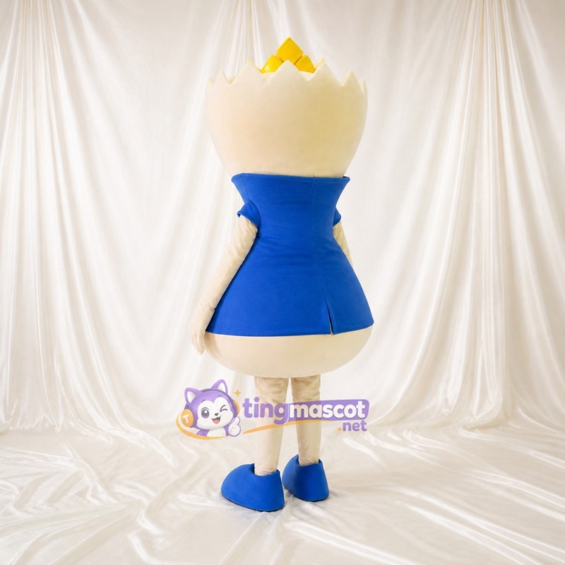 Blue Princess Mascot Costume Full Body for Adults Stage Events