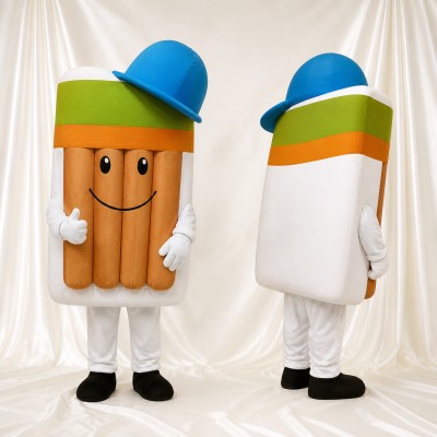 Paquet de crayons en bois Costume de mascotte intégral pour adultes Événements scolaires