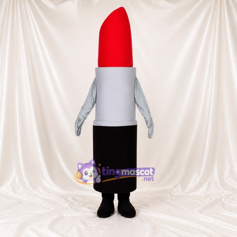 Bright Red Lipstick Mascot Costume Full Body for Adults Promotions