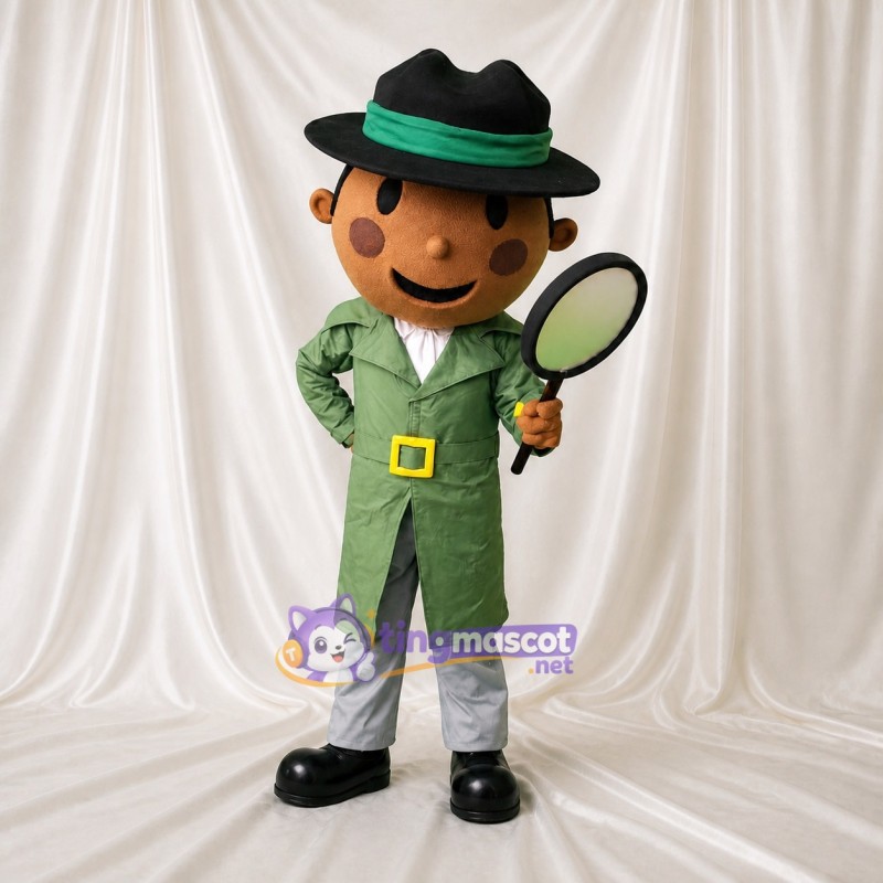Detective Mascot Costume Full Body for Adults Stage Events