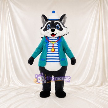 Raton laveur athlète Costume de mascotte intégral pour adultes Événements sportifs