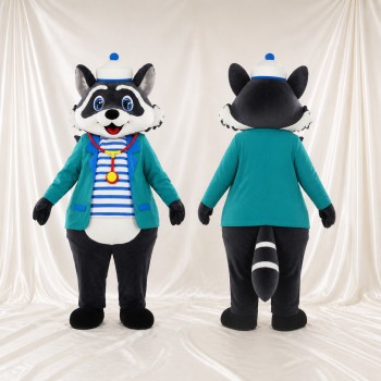Raton laveur athlète Costume de mascotte intégral pour adultes Événements sportifs