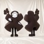 Abstract Floral Emblem Mascot Costume Full Body for Adults Stage Events