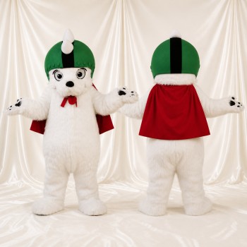 Dog Hero Mascot Costume Full Body for Adults School Events