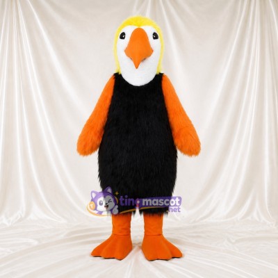 Black Toucan Mascot Costume Full Body for Adults Zoos