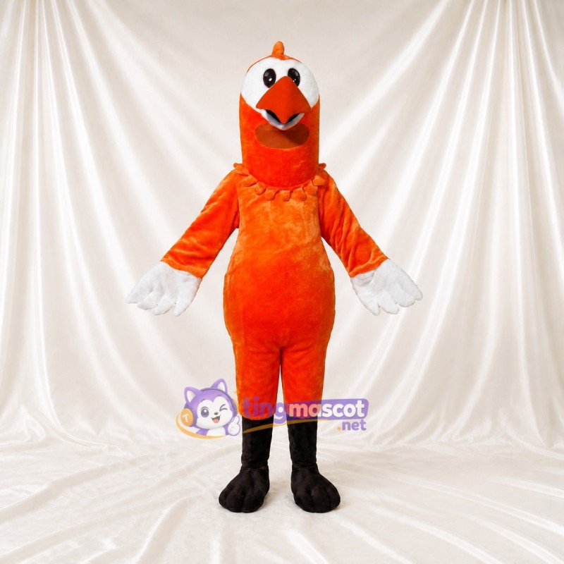 Orange Chicken Mascot Costume Full Body for Adults Food Events