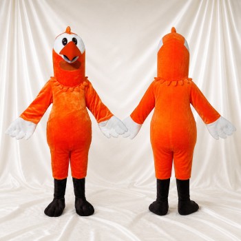 Orange Chicken Mascot Costume Full Body for Adults Food Events
