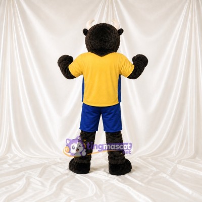 Bison Athlete Mascot Costume Full Body for Adults Sports Events