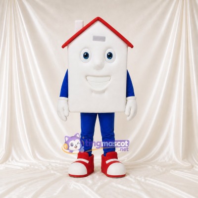White House Mascot Costume Full Body for Adults Events