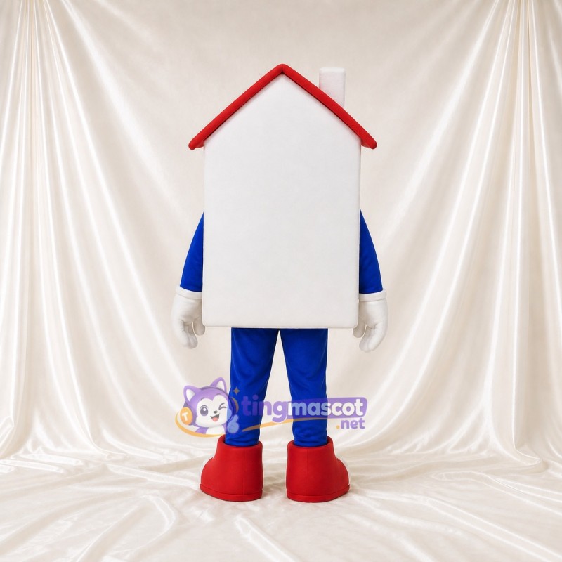 White House Mascot Costume Full Body for Adults Events