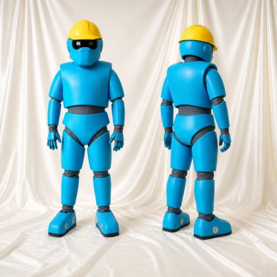 Construction Robot Mascot Costume Full Body for Adults Tech Events
