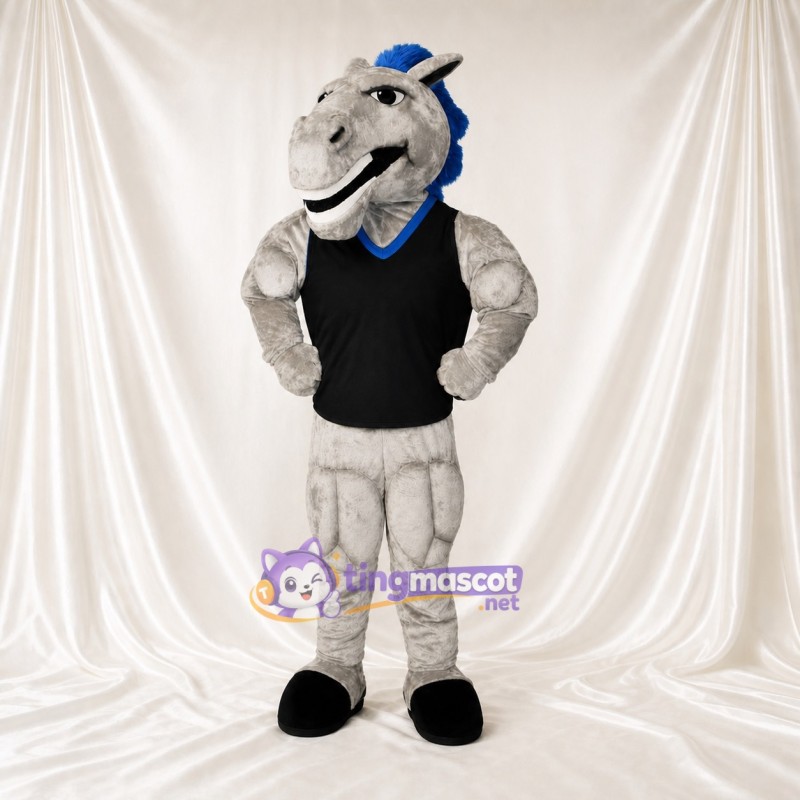 Athlète Cheval Costume de mascotte intégral pour adultes Événements scolaires