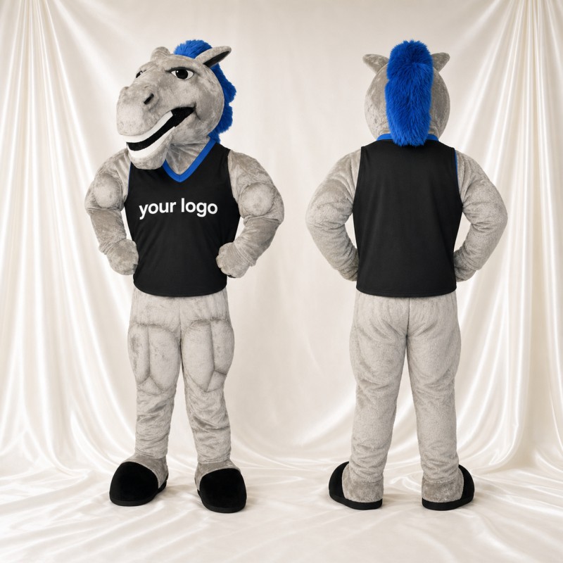 Athlète Cheval Costume de mascotte intégral pour adultes Événements scolaires