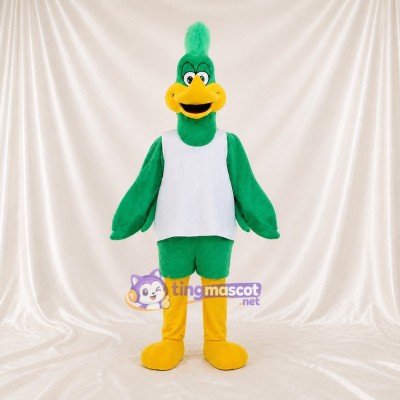 Canard vert Costume de mascotte intégral pour adultes Événements gastronomiques