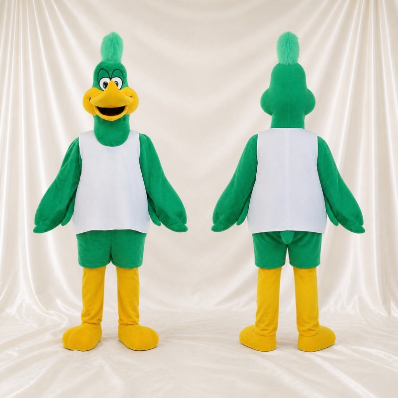 Canard vert Costume de mascotte intégral pour adultes Événements gastronomiques