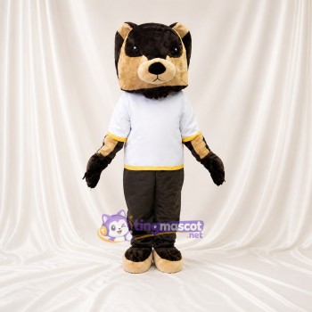 Black Dog Mascot Costume Full Body for Adults School Events