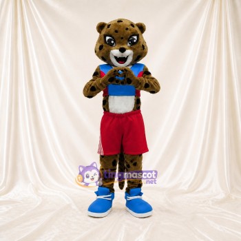Léopard Athlète Costume de mascotte intégral pour adultes Événements sportifs