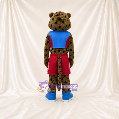 Léopard Athlète Costume de mascotte intégral pour adultes Événements sportifs