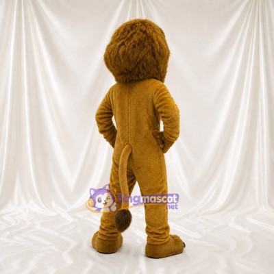 Mane Framing Lion Mascot Costume Full Body for Adults Zoos