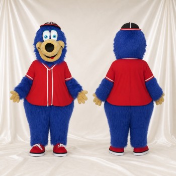 Bear Athlete Mascot Costume Full Body for Adults Sports Events