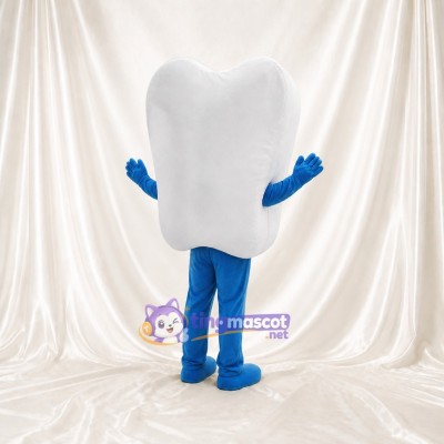 Smiling Tooth Tooth Mascot Costume Full Body for Adults School Events