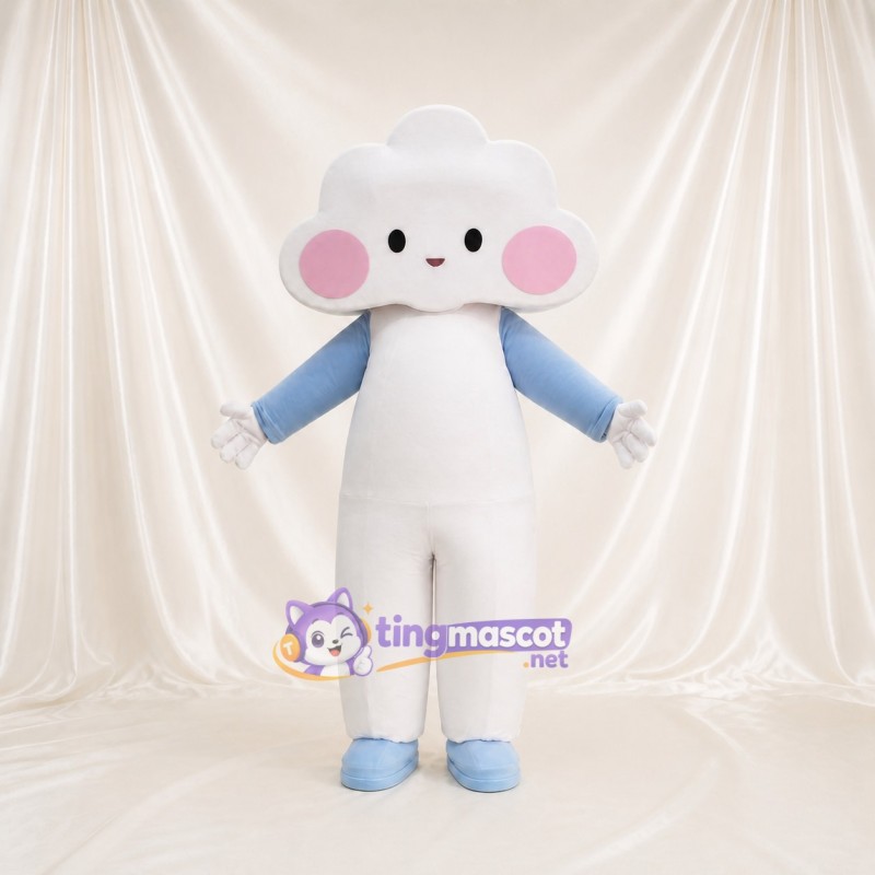 Cloud Mascot Costume Full Body for Adults School Events