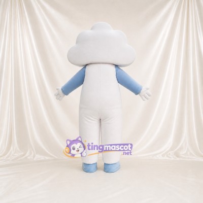 Cloud Mascot Costume Full Body for Adults School Events
