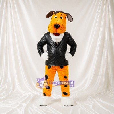 Dog Biker Mascot Costume Full Body for Adults School Events
