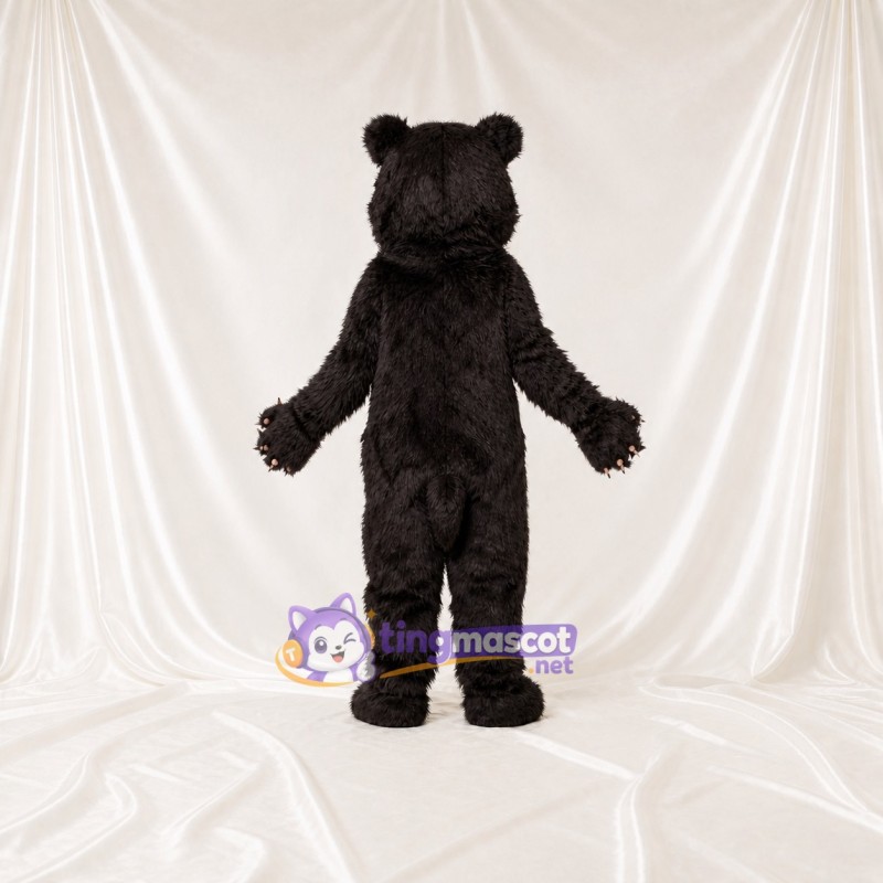 Contrasting Cream Bear Mascot Costume Full Body for Adults School Events