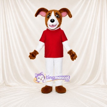 Chien à Oreilles Molles Costume de mascotte intégral pour adultes Événements scolaires