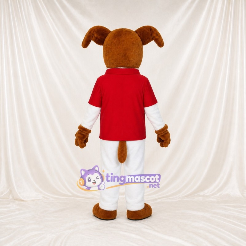 Floppy Ear Dog Mascot Costume Full Body for Adults School Events