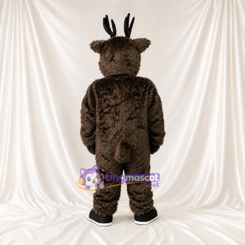 Branching Antlers Moose Mascot Costume Full Body for Adults School Events