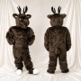Branching Antlers Moose Mascot Costume Full Body for Adults School Events