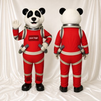 Panda Astronaut Mascot Costume Full Body for Adults School Events