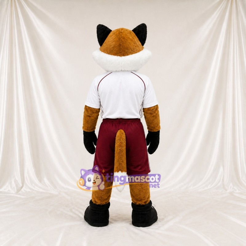 Costume de mascotte renard orange athlète intégral pour adultes – événements sportifs