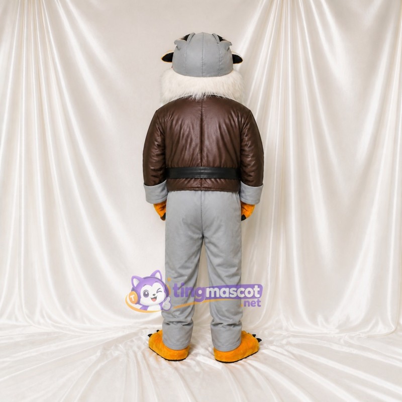Tiger Warrior Mascot Costume Full Body for Adults School Events