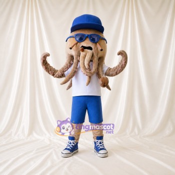 Athlète Poulpe Costume de mascotte intégral pour adultes Aquariums