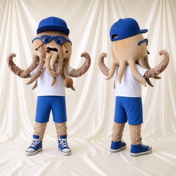 Athlète Poulpe Costume de mascotte intégral pour adultes Aquariums