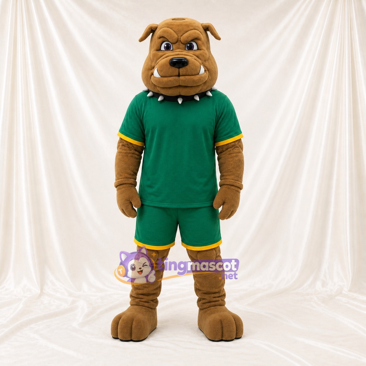 Bouledogue athlète Costume de mascotte intégral pour adultes Événements sportifs Bouledogue athlète Costume de mascotte intégral pour adultes Événements sportifs