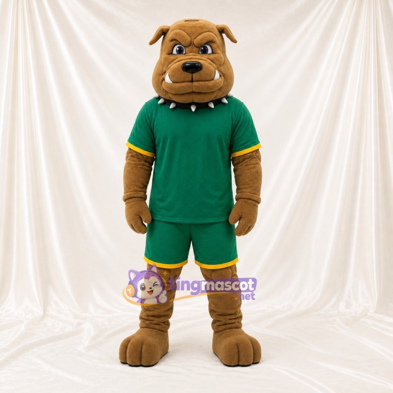 Bulldog Athlete Mascot Costume Full Body for Adults Sports Events