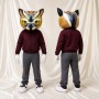 Angular Multicolor Owl Mascot Costume Full Body for Adults School Events