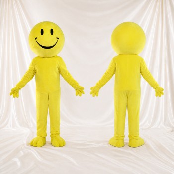 Smiley Costume de mascotte intégral pour adultes Événements scolaires