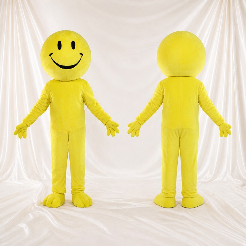 Smiley Mascot Costume Full Body for Adults School Events