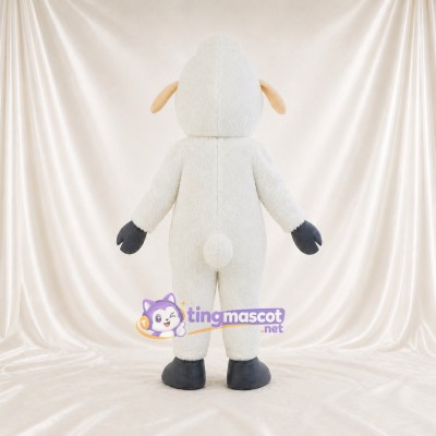 Soft Fleece Sheep Mascot Costume Full Body for Adults Food Events