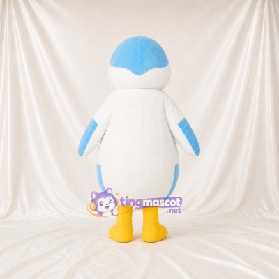 White Penguin Mascot Costume Full Body for Adults School Events
