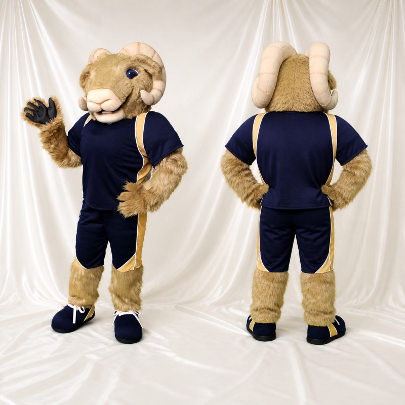 Athlète Bélier Costume de mascotte intégral pour adultes Événements sportifs