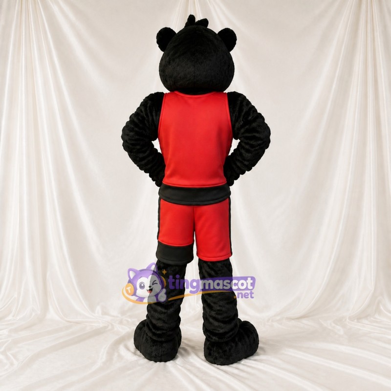 Black Panther Athlete Mascot Costume Full Body for Adults Sports Events